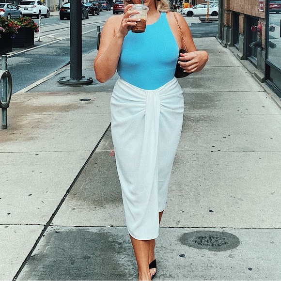 Zara V-Waist Midi Skirt - Picture 1 of 4